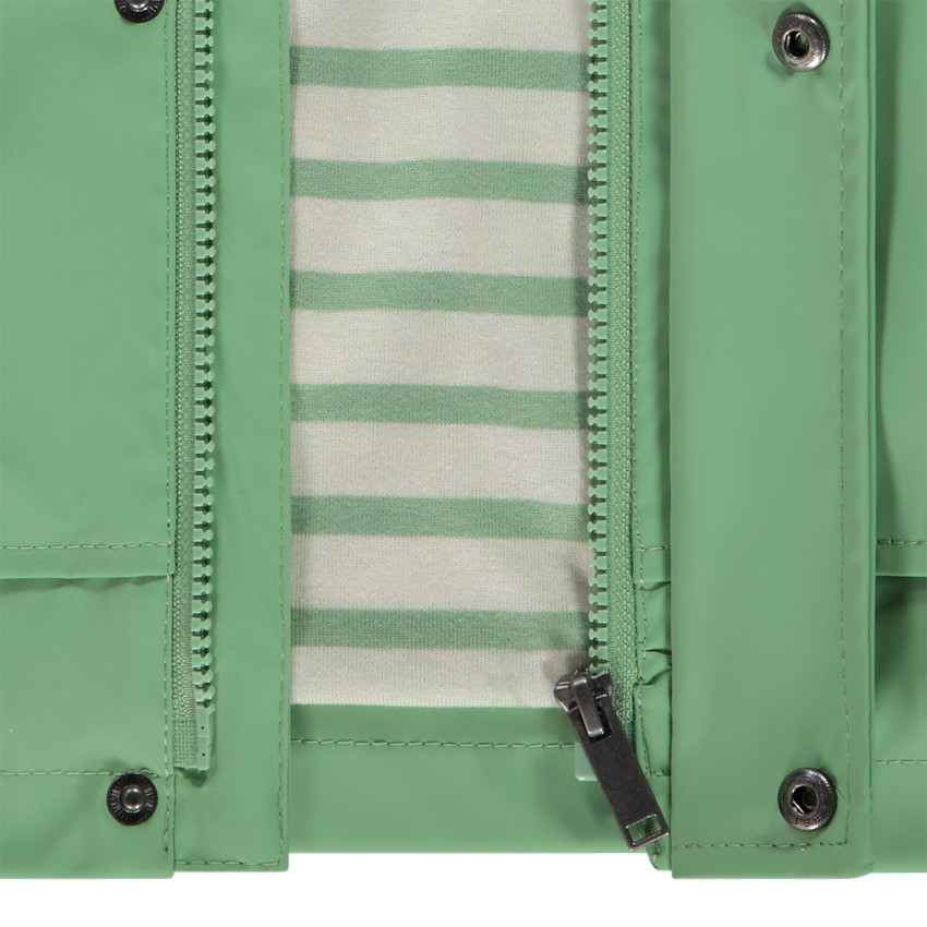 Parka waterafstotende met gestreepte voering voor jongens 