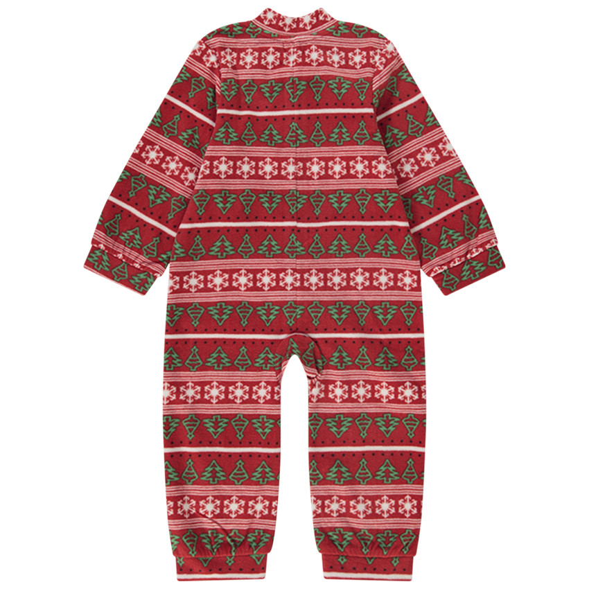 Pyjama topper in microfleece met kerstprint voor baby 