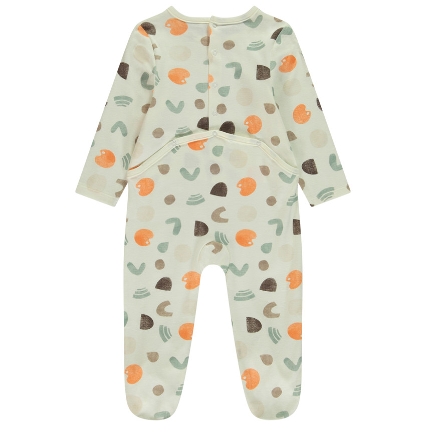 Dors-bien imprimé arty pour bébé avec ouvertures différentes selon l'âge 