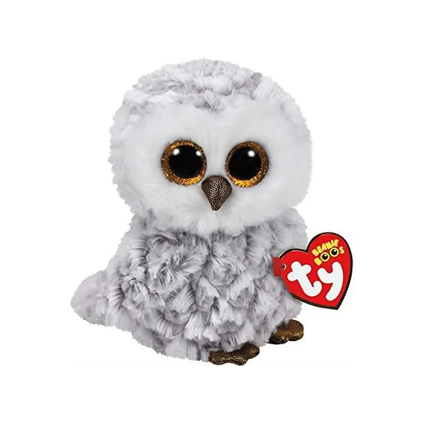 Peluche Beanie Boo's 15 cm Owlette la chouette blanche 