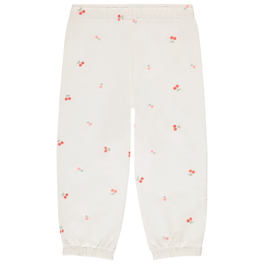 Fleece joggingbroek met borduursels voor meisjes 