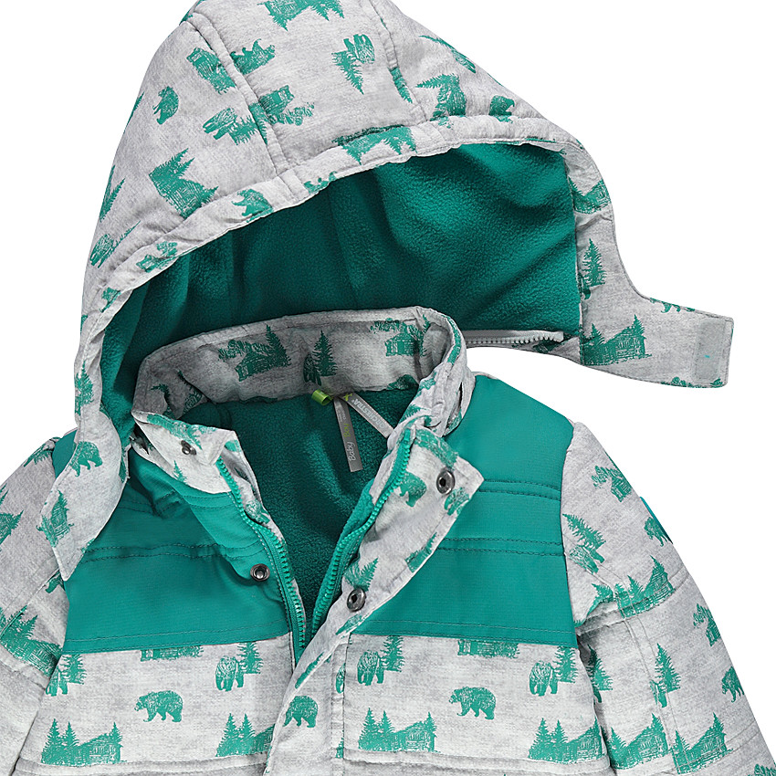 Combinaison pilote de ski imprimée doublée micropolaire 