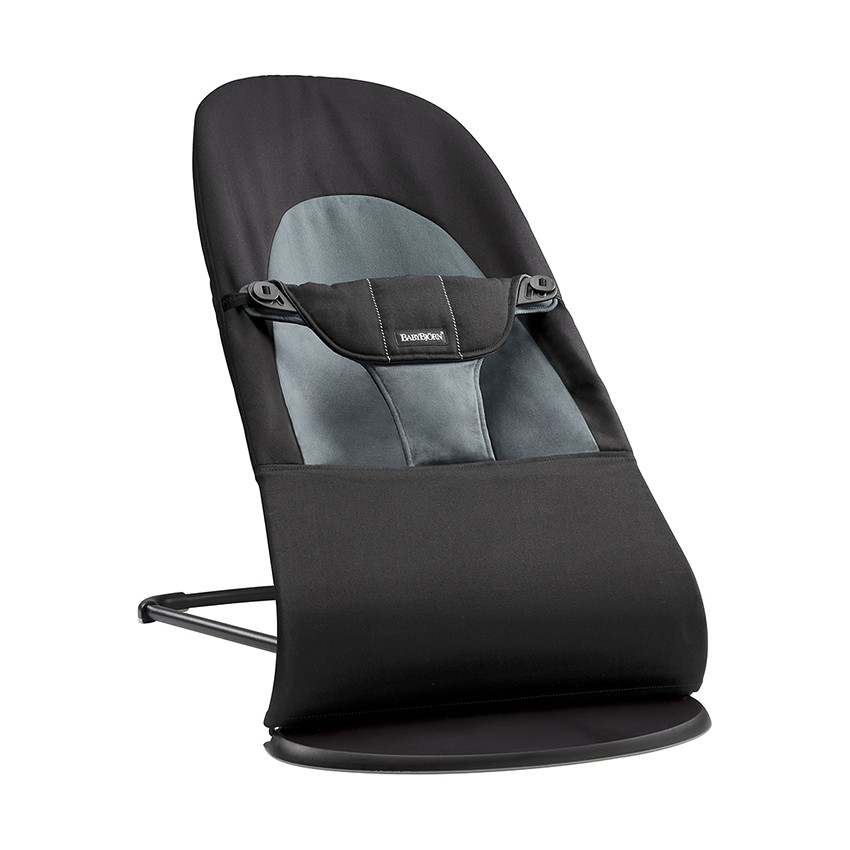 Transat Balance Soft en coton – Noir/Gris foncé 