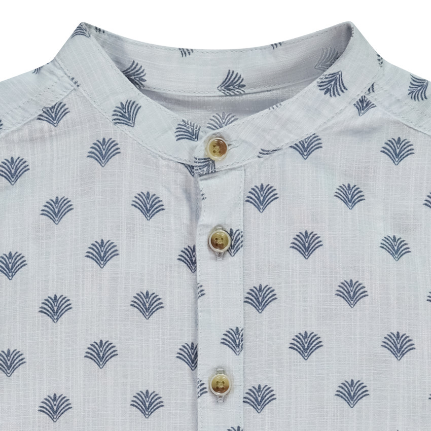 Chemise manches courtes imprimé palmiers pour garçon 