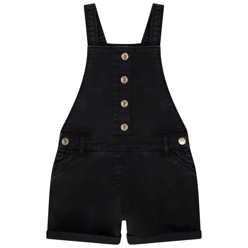 Korte jeanssalopette voor meisjes 