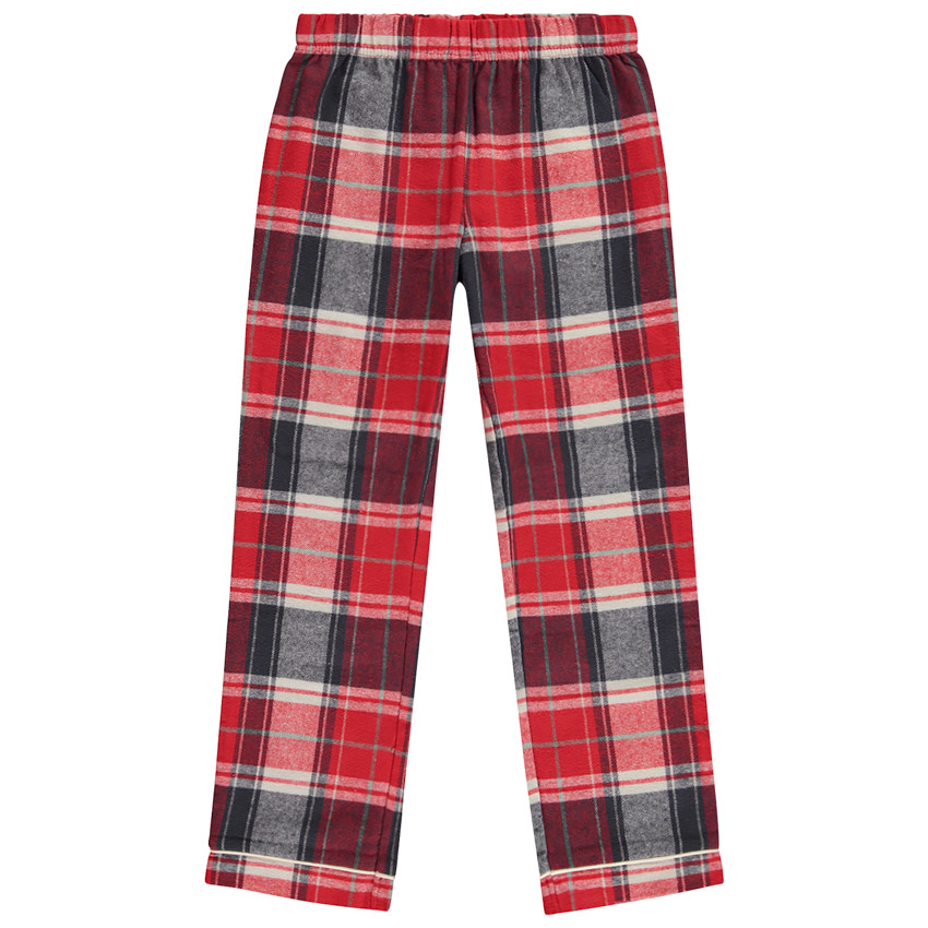 Set pyjama 2 pièces avec pantalon en flanelle à carreaux 