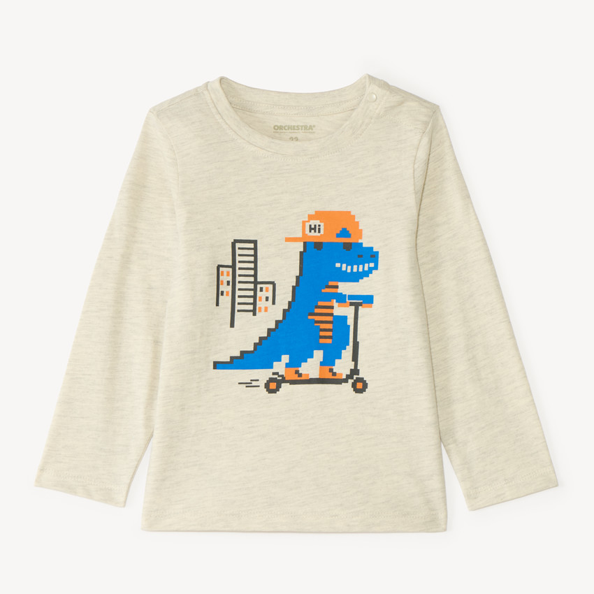 T-shirt manches longues bébé garçon print fantaisie 