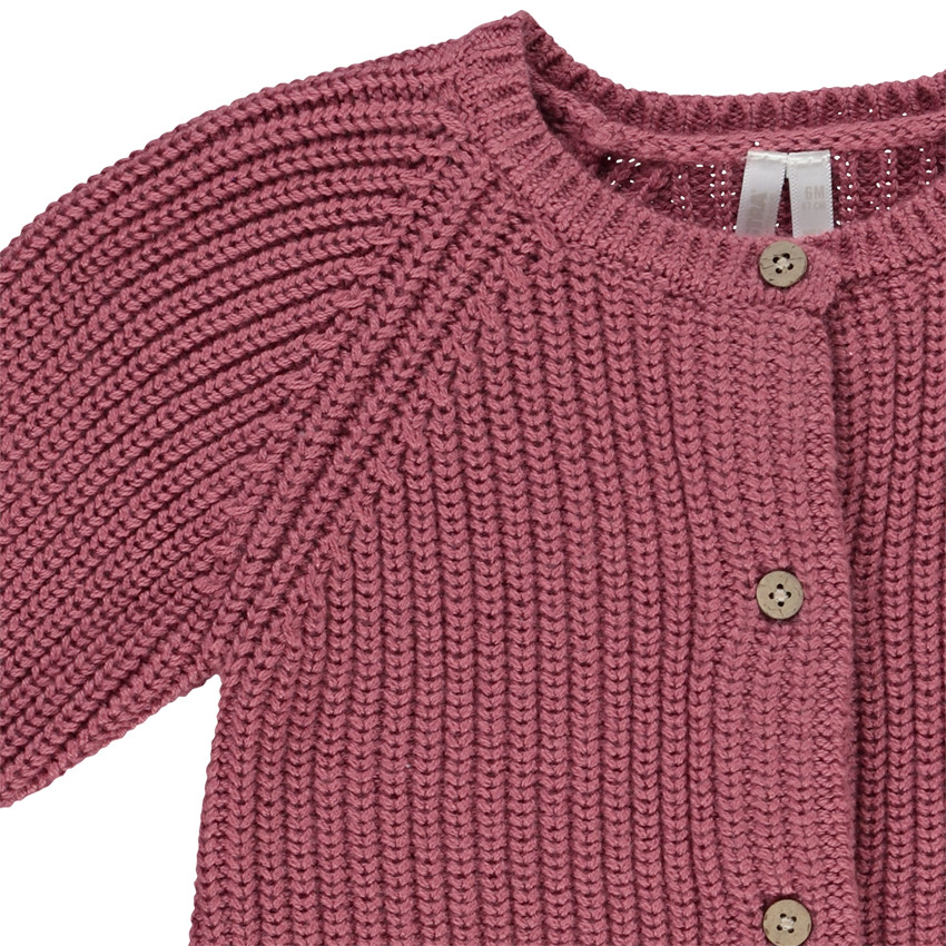 Gilet en tricot perlé pour bébé fille 