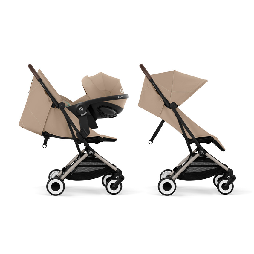 Poussette canne ultra-compacte Orfeo taupe/almond beige 