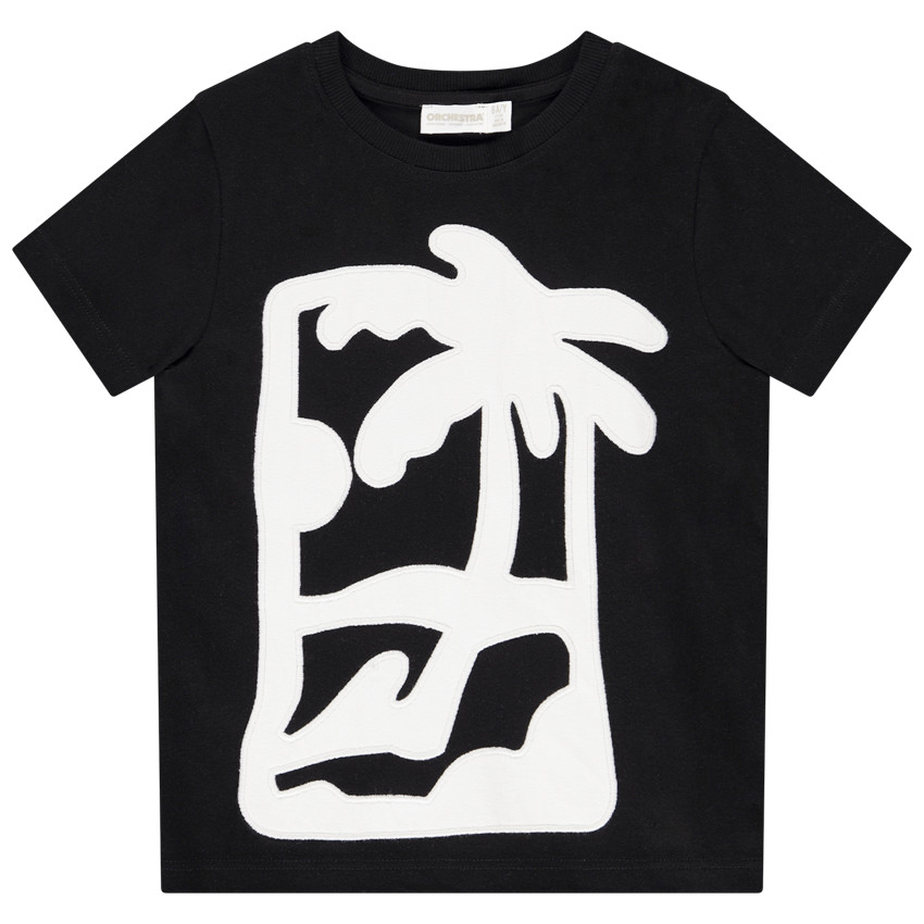 T-shirt manches courtes à patch garçon 