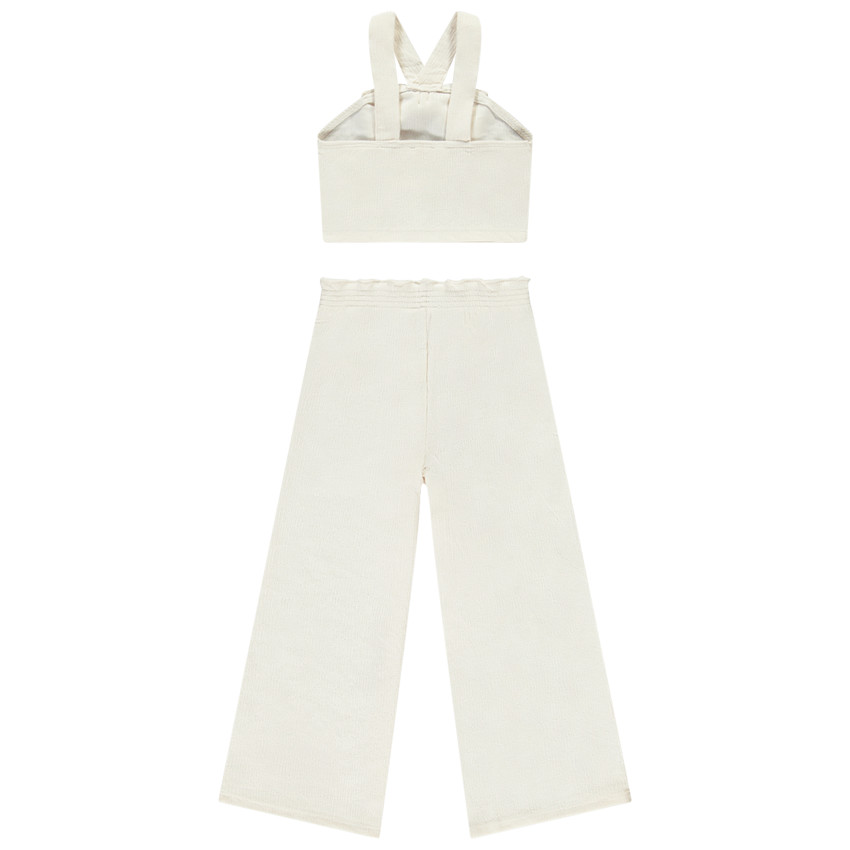 Ensemble 2 pièces en maille effet froissé pour fille 