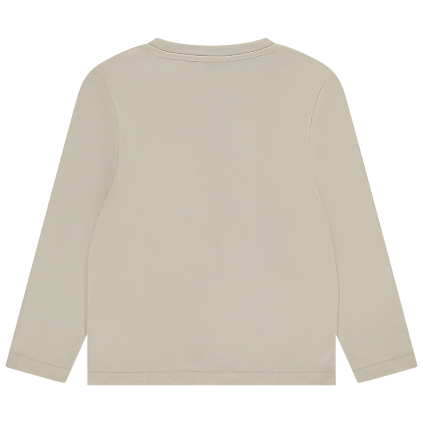 Langarm T-shirt met fantasieprint en 3D borduursel voor jongens 