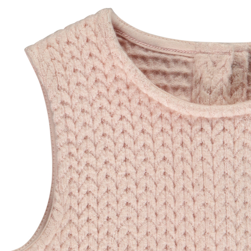 Ensemble Tuniek mouwloze trui effen onderbroek voor meisjes 