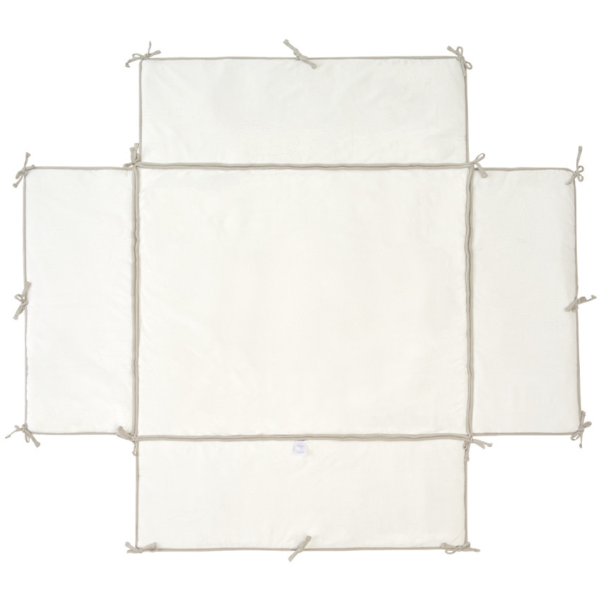 Tapis de parc avec bord 75x95cm Veloudoux Fluffy Kaki 