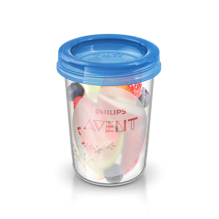 Set van 5 bewaarbeker voor voeding - 240 ml 