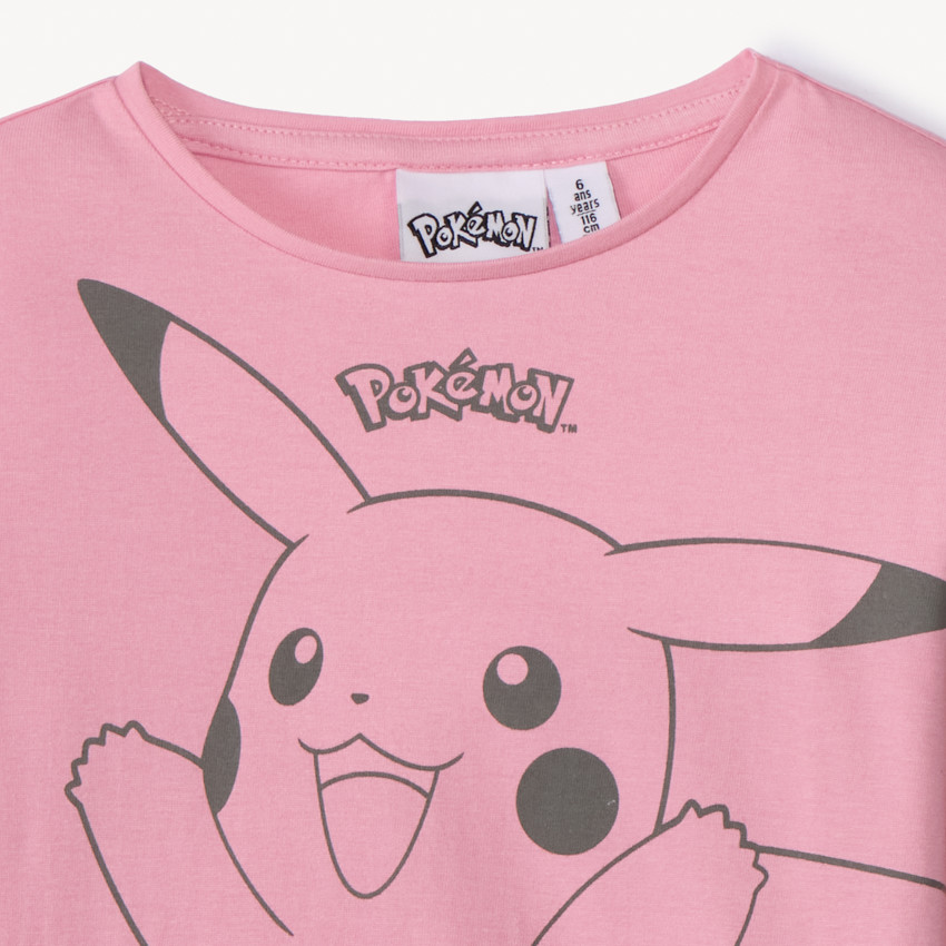 T-shirt manches longues Pikachu Pokémon pour fille 