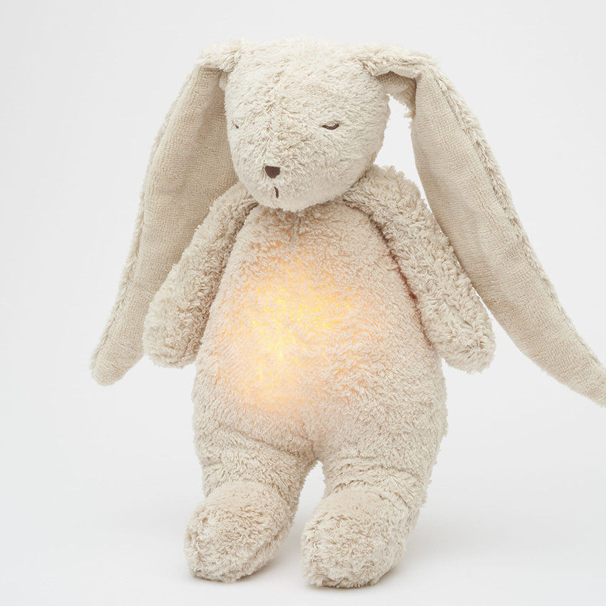 Knuffel Nachtlamp The Humming Bunny 2.0 Sand 