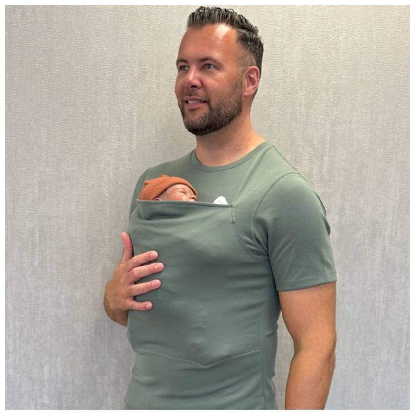 T-shirt Porte-bébé Homme Taille M Vert 