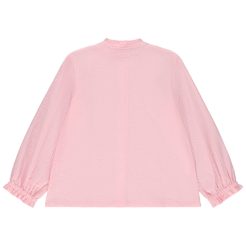 Borduurchemise met pofmouwen voor meisjes 