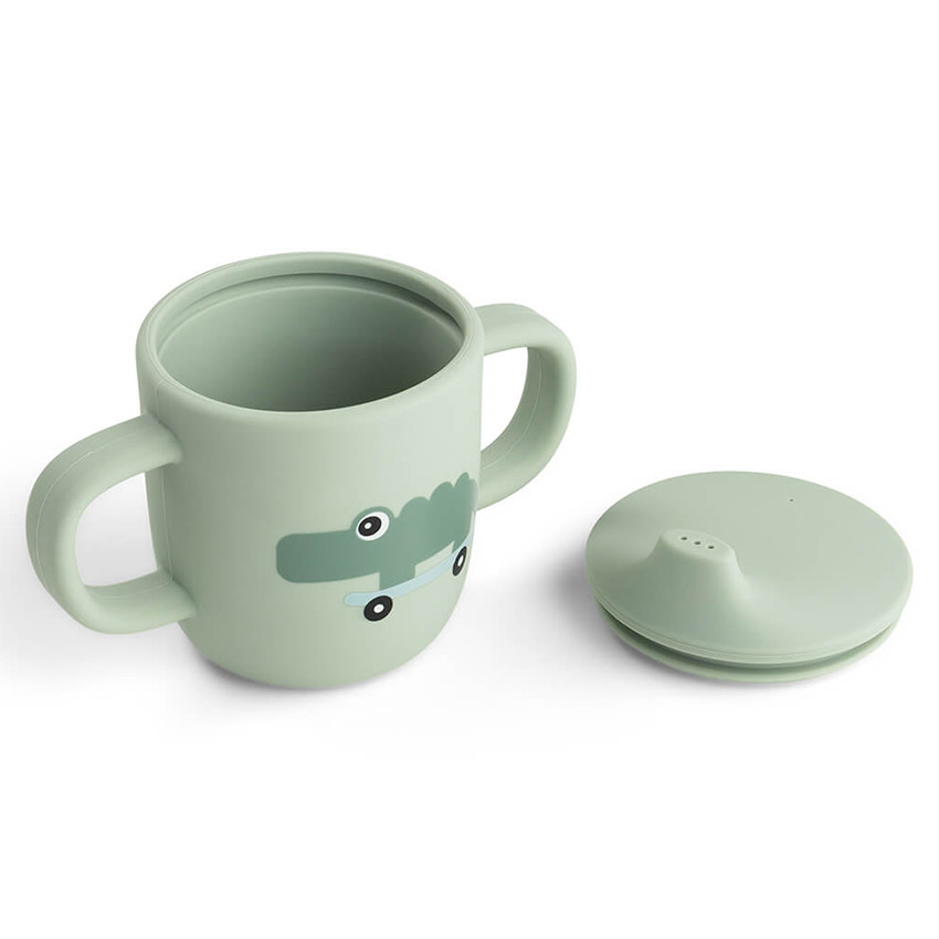 Tasse d'apprentissage en silicone Playground Vert 