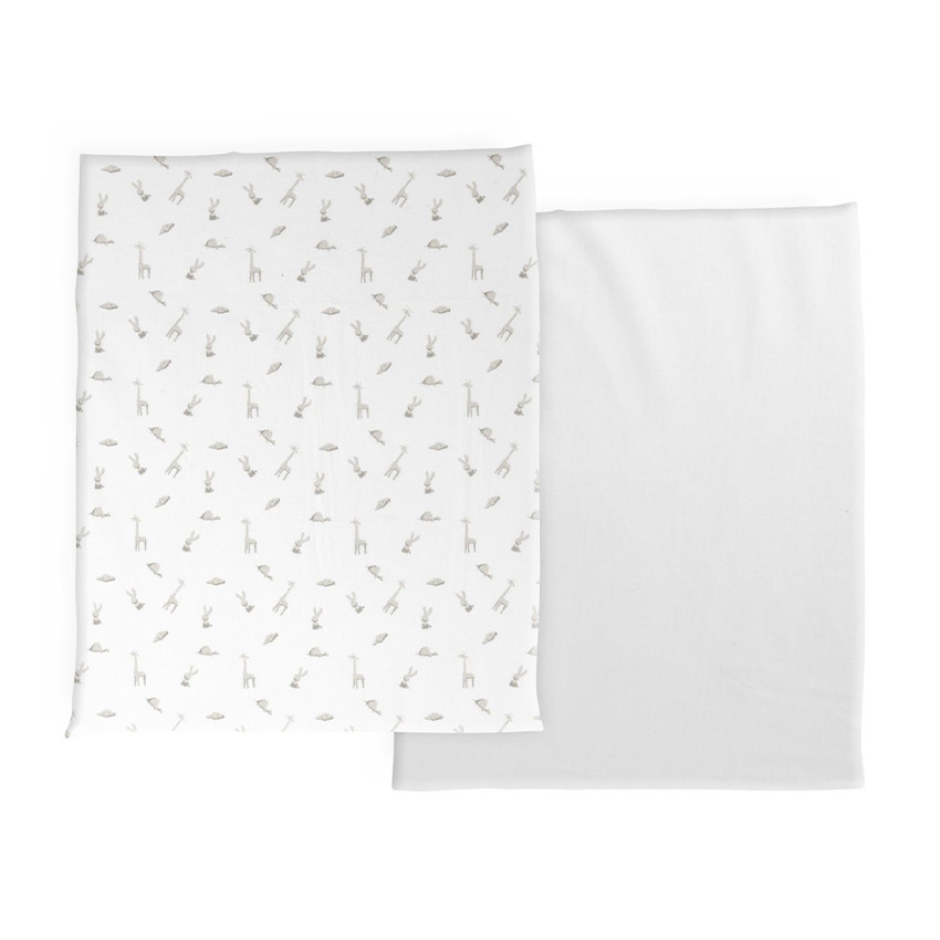 Set de 2 draps housses en coton pour Next2Me cloud 