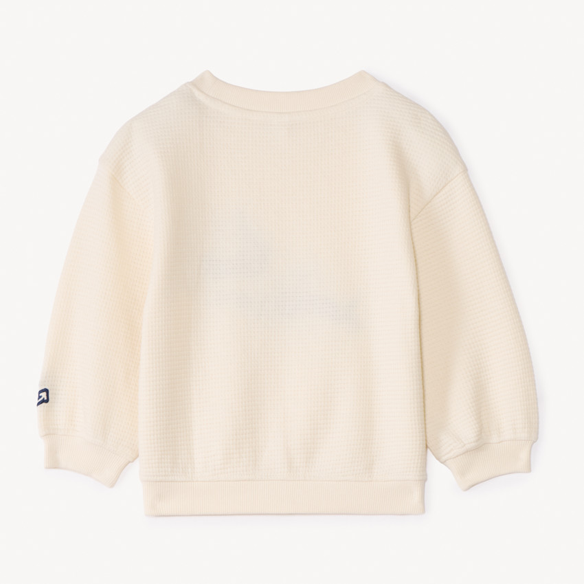 Sweater met pluche applicatie van een walvis voor babyjongens 