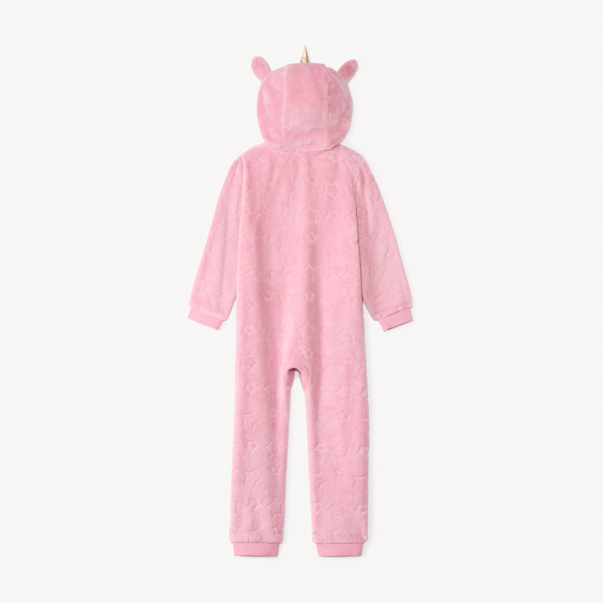 Surpyjama licorne en sherpa motif étoiles pour fille 