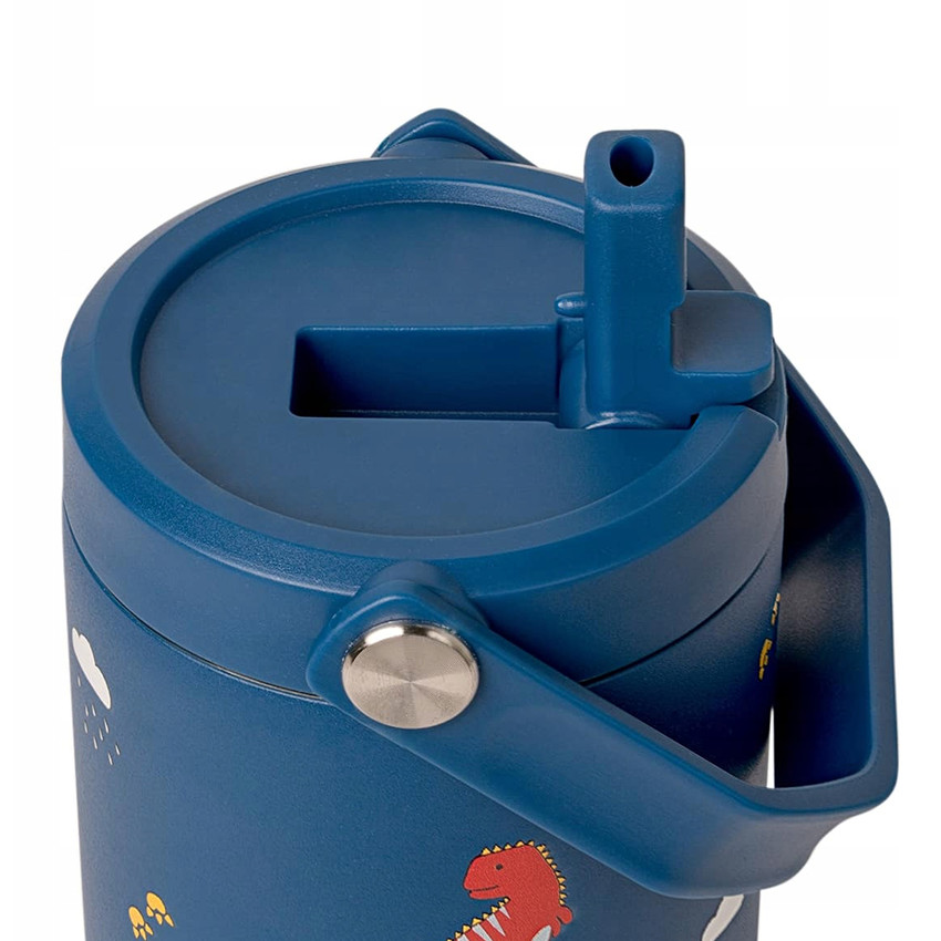 Thermosmok met handvat 600ml Blue Dino 
