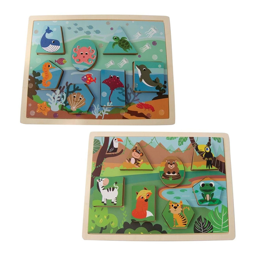 Puzzle en bois Animaux 7PCS 12M+ 