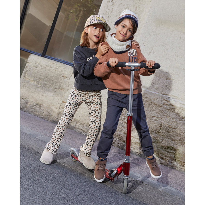 Pantalon style jogger en toile garçon 