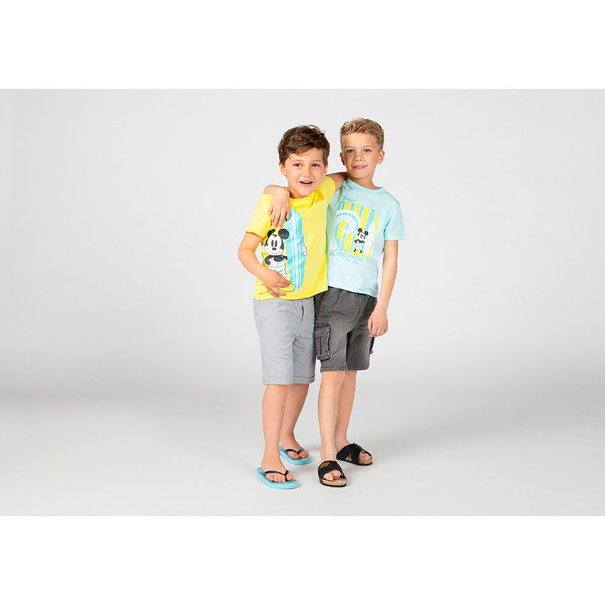 Korte mouwen T-shirt met Mickey Disney print voor jongens 