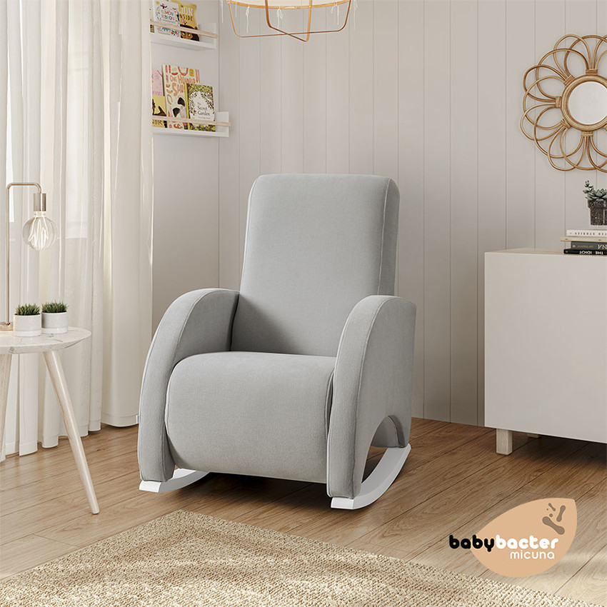 Schommelstoel Comfort Slow System White/Grey 