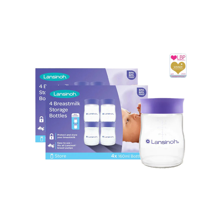 POT DE CONSERVATION POTS DE CONSERVATION LAIT MAT. NATURAL WAVE - 160ML - 4 PCS 