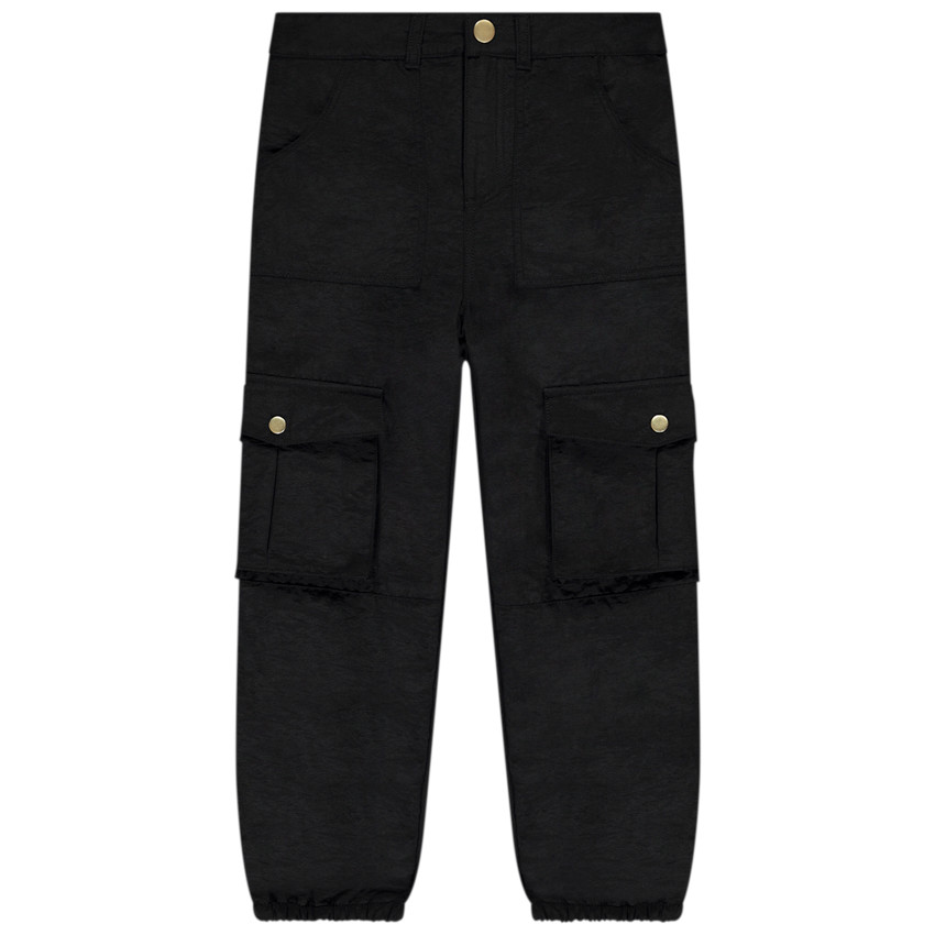 Pantalon cargo en toile parachute pour fille 