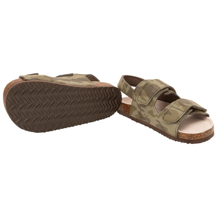 Sandales velcro imprimé camouflage pour garçon 