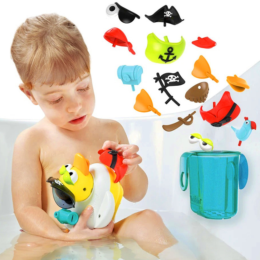 Jouet de bain Create 'n spray Canard Pirate + 13 accessoires 