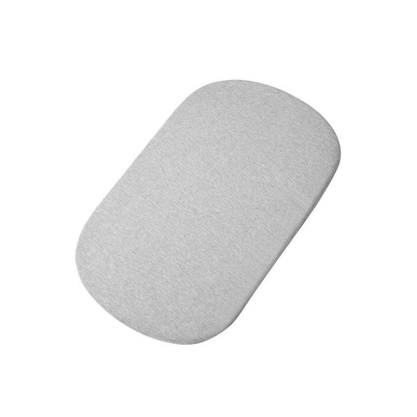 Set de 2 draps housse pour cododo Iora - Blanc/Gris  