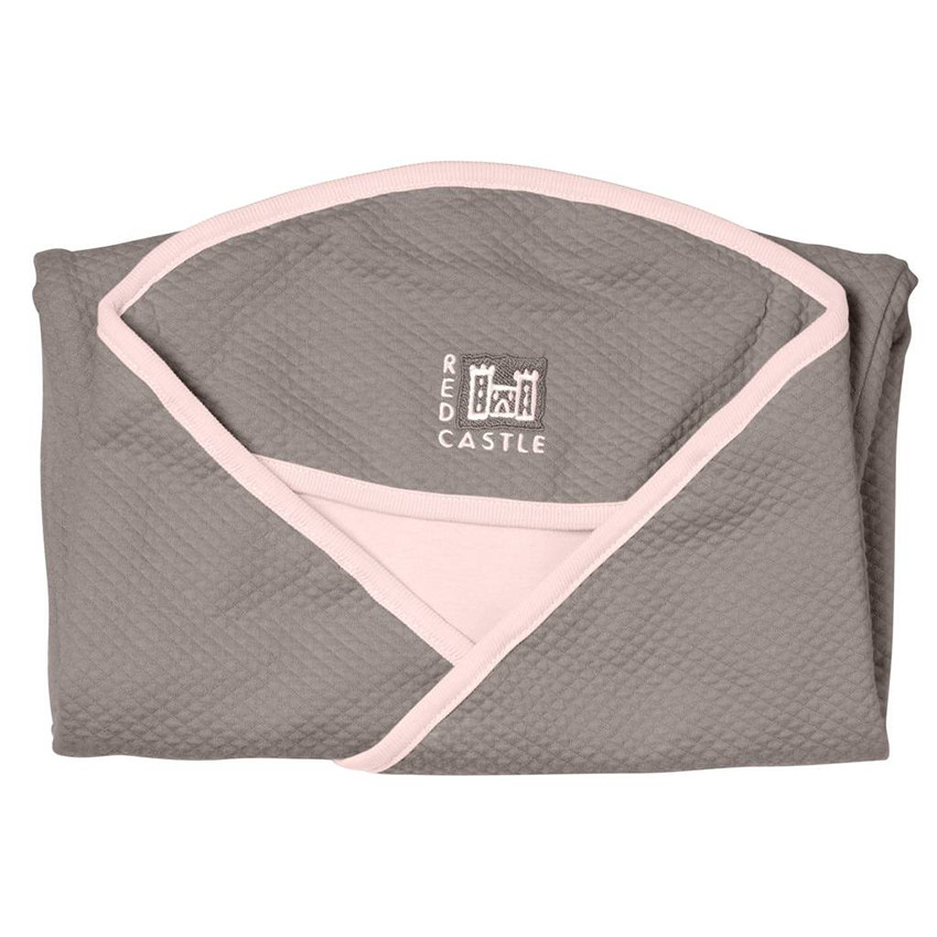 Couverture enveloppante Babynomade T2 - Taupe/Rose 