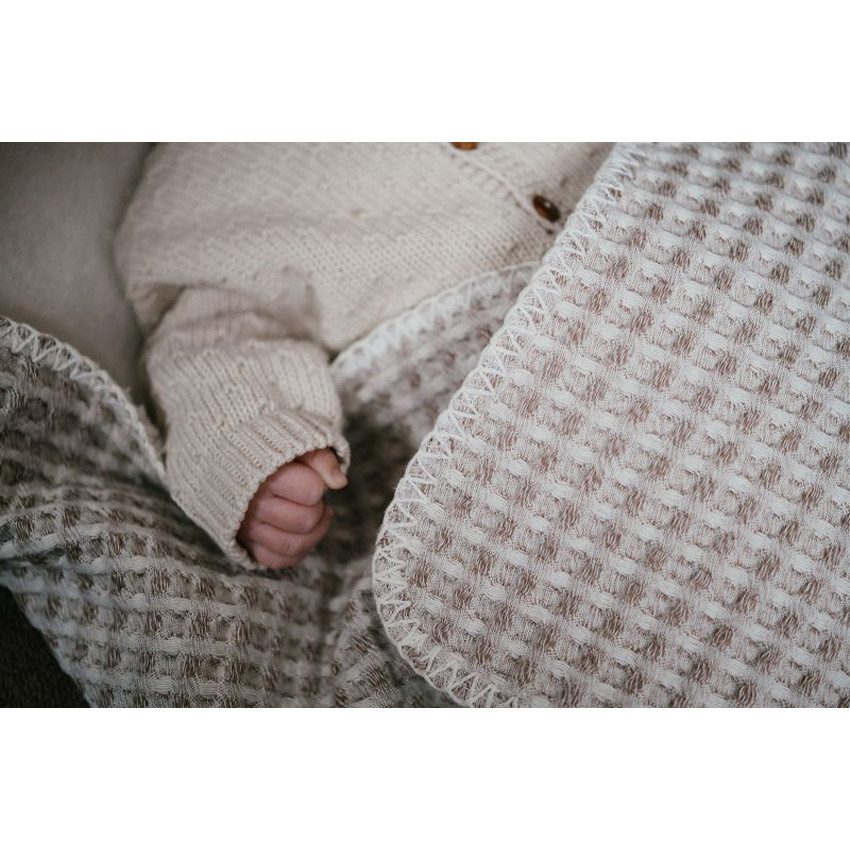 Couverture enveloppante Teddy Oslo Crumble 100x100cm 