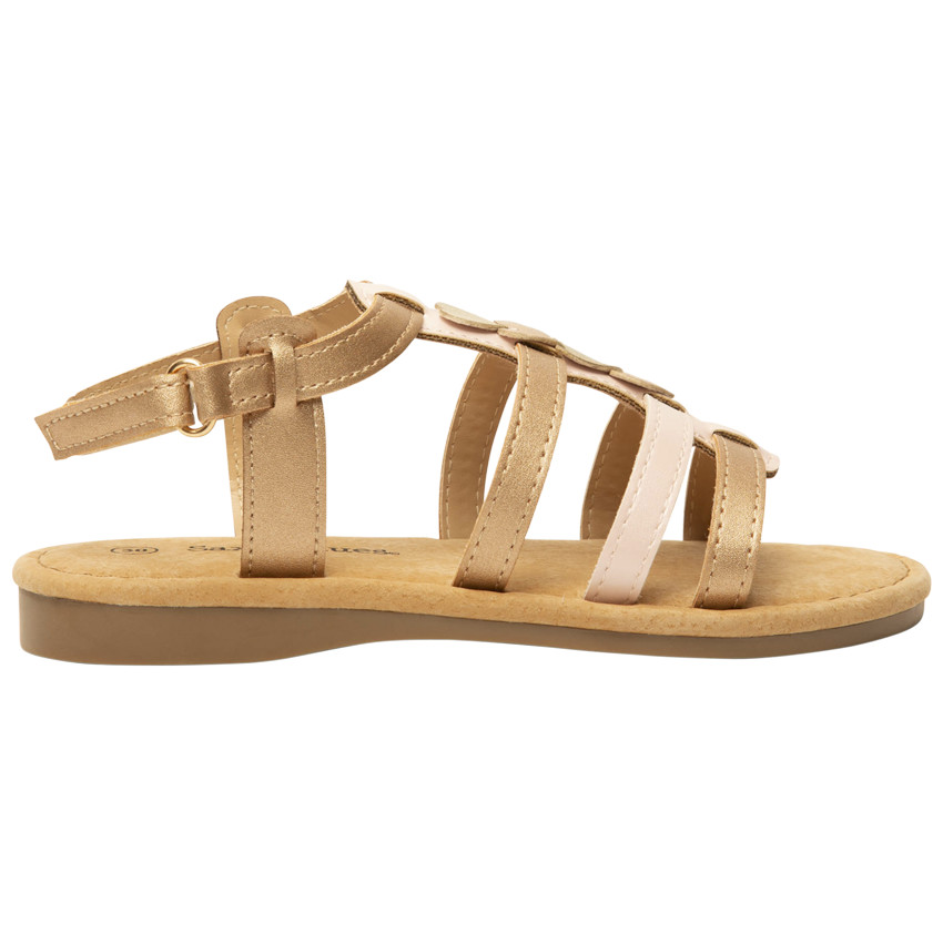 Bicolore sandalen met hartjes voor meisjes 