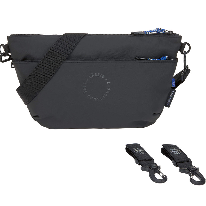 Heupluiertas organizer voor kinderwagen Zwart 