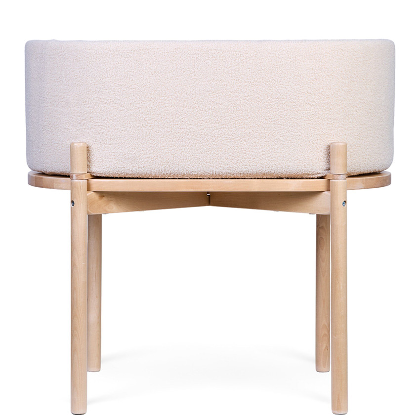 Wieg Teddy & kindertafel 2-in-1 Ecru 