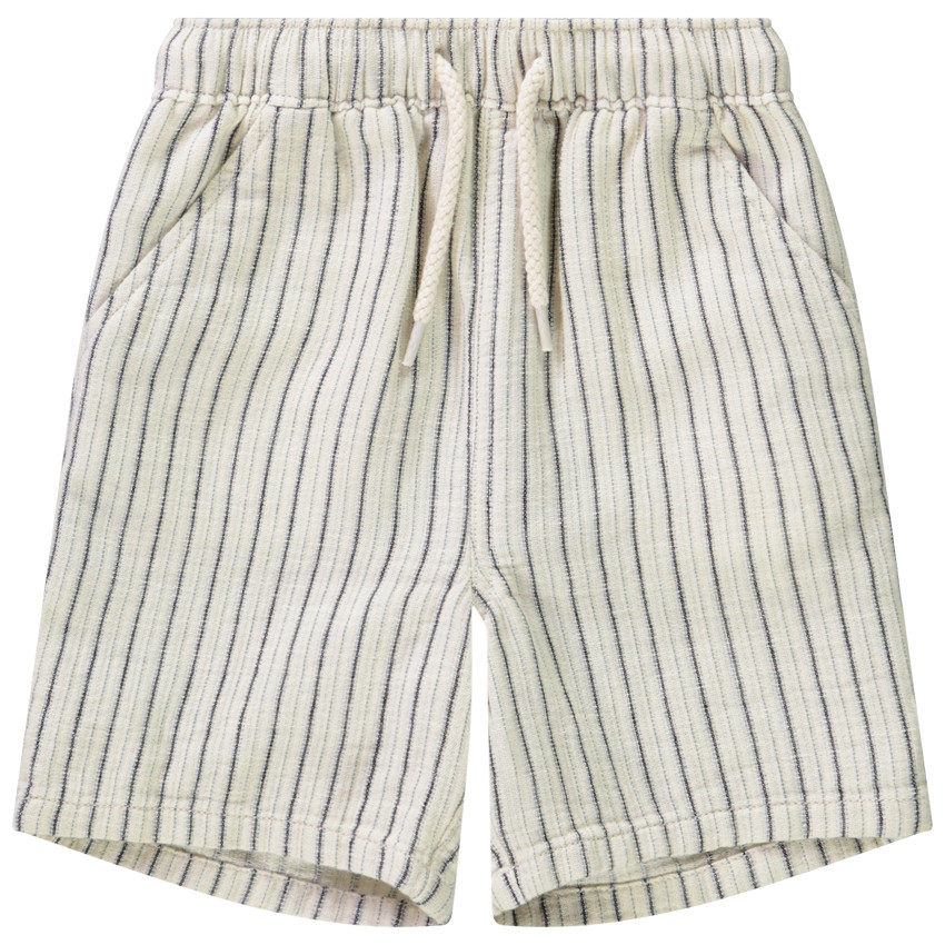 Bermuda van stof met strepen voor babyjongen 