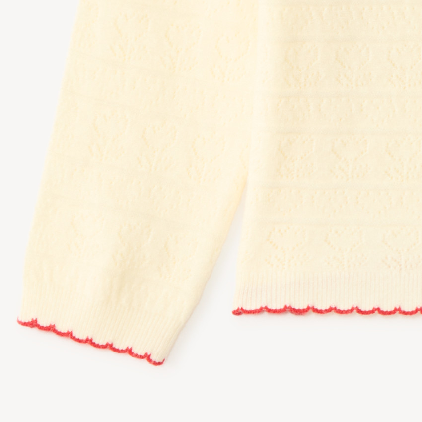 Gilet et t-shirt bébé fille en tricot fantaisie 
