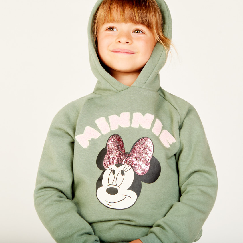 Sweat contrecollé à capuche Minnie Disney pour fille 