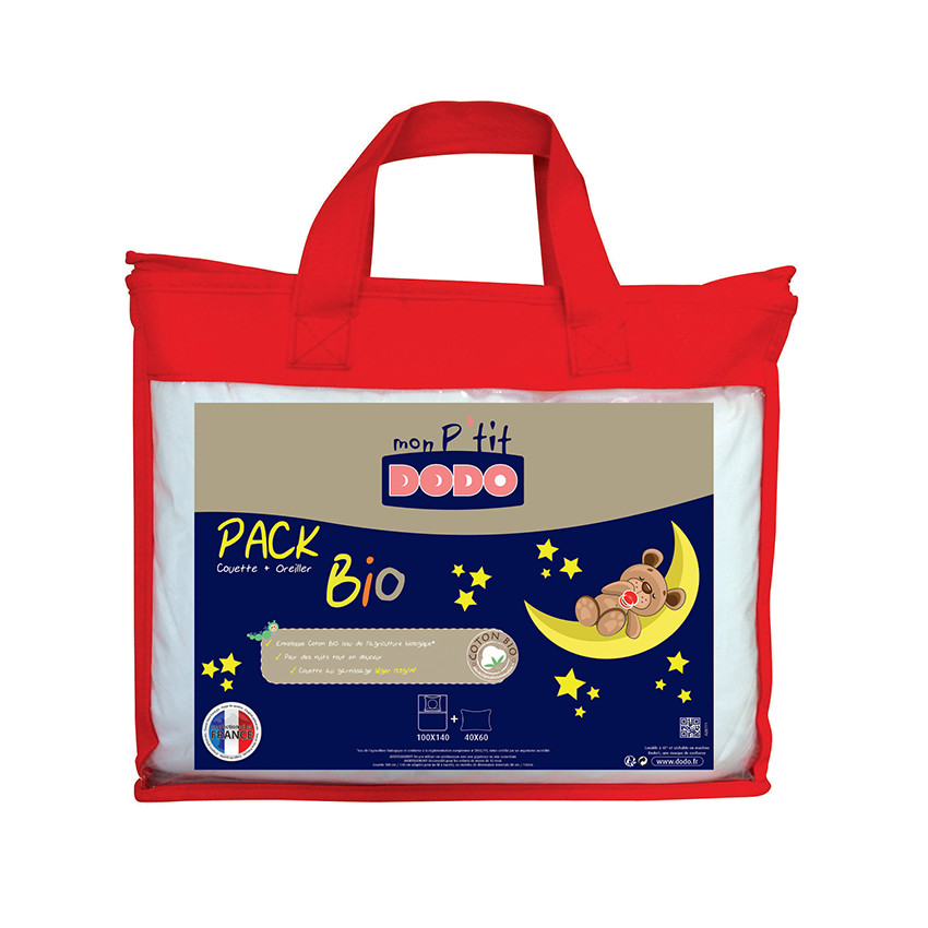 Pack Couette 100x140 + Oreiller 40x60 P'tit Dodo 