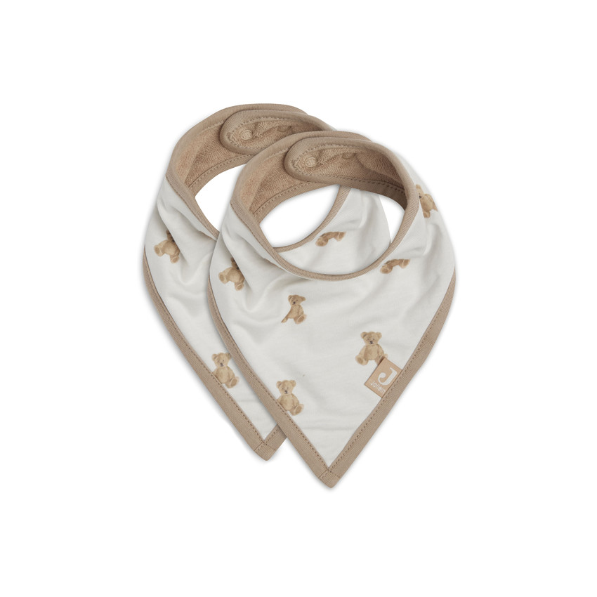 Lot de 2 bavoirs bandana Teddy Bear 