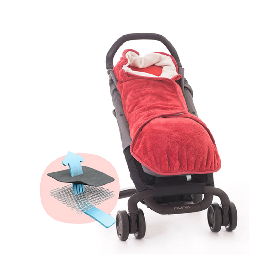 Wikkeldeken maat L voor autostoel GR1 & wandelwagen Buggy - Coral 