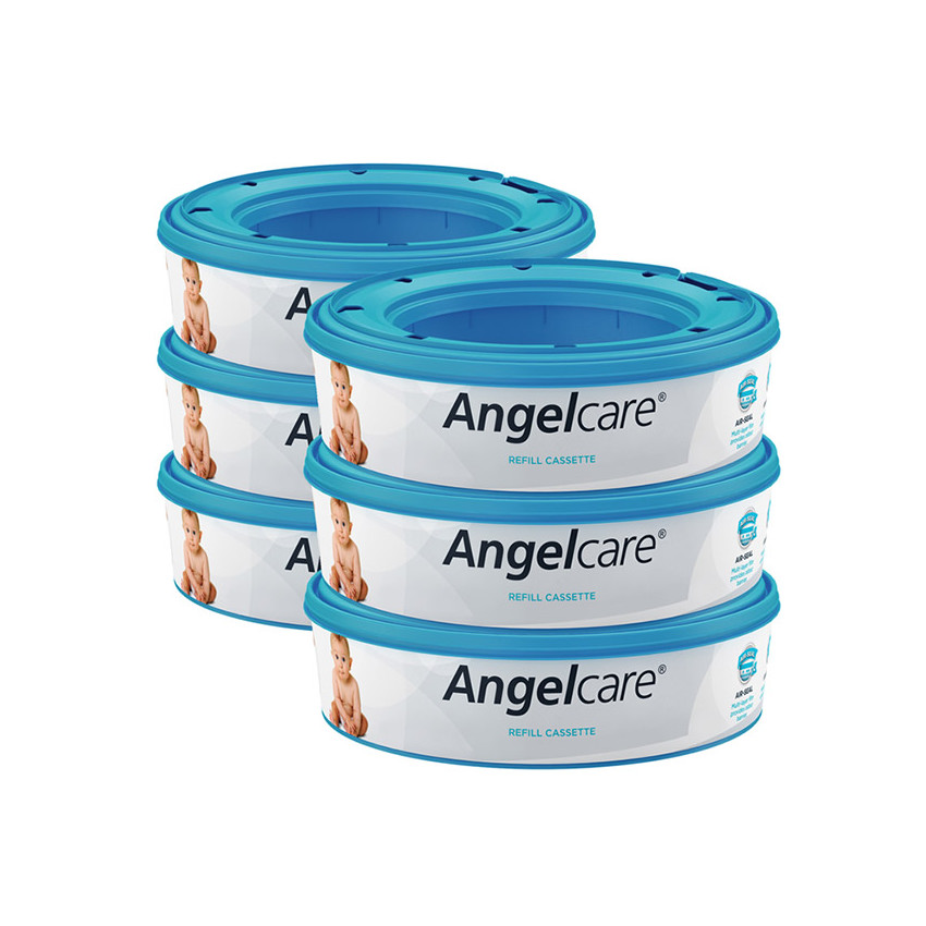 Lot de 6 recharges pour poubelle à couches 