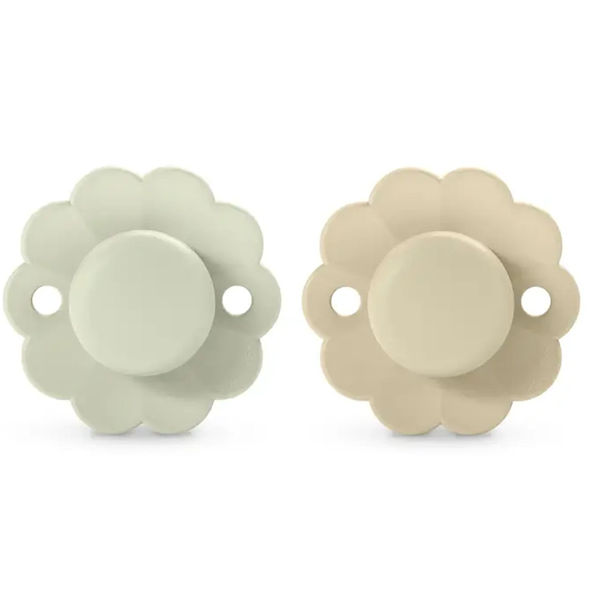 Sucette Wonder silicone Almost Aqua/Whitecape Grey 0/6M 2pcs 